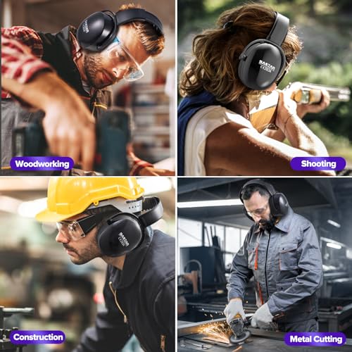 Ear Protection Headphones for Adults Kids, NoiseCancelling Headphones for Autism, Adjustable NoiseCancelling Ear Muffs, Earmuffs Hearing Protection, Effective Noise-Reducing Ear Muffs