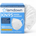 (50-Pack) KN95 Face Masks, Individually Wrapped, Premium Disposable Dust Mask, White - color: 50 Masks (White)