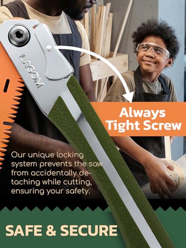 LAGOM Folding Pruning Saw | 8.2" Straight Blade | SK5 Steel | Secure Lock - style: Straight 8.2" Single