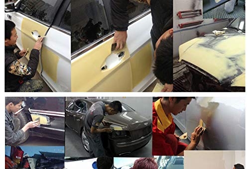 Body Filler Applicator Set 4 Pcs Auto Paint Tools Car Putty Knife Steel Sheet Putty Spreaders Metal Blade Automotive Repair Kit