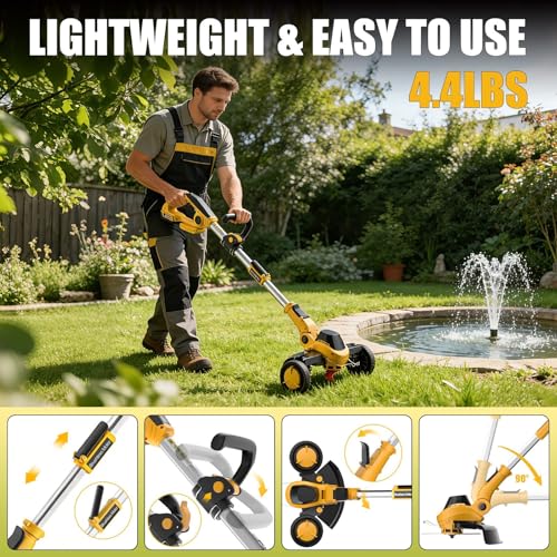 Givilo 11-Inch Weed Wacker Cordless Compatible with DEWALT 20V MAX Battery - size: 11 Inch