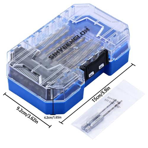 Hex Shank Cobalt Drill Bit Set for Metal & Steel,16Pcs 1/16-1/4 - size: 16pcs 1/16-1/4