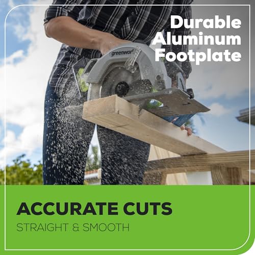 Greenworks 24V 7-1/4'' Circular Saw Brushless Cordless, with 4Ah Battery and 2A Charger - size: 7-1/4", style: 4.0 Ah Battery and Charger