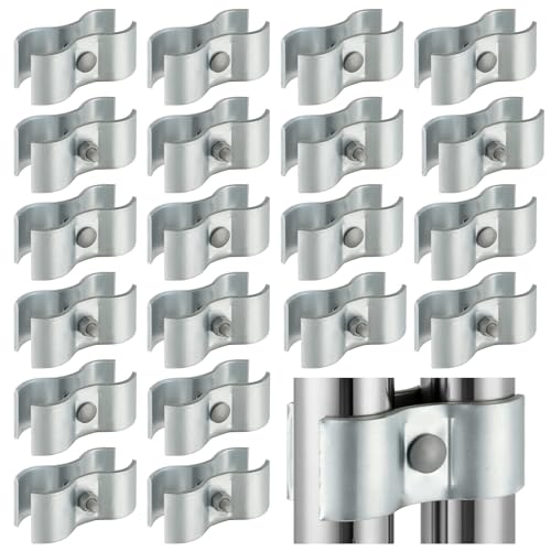 20 Sets 1-3/8 inch Dog Kennel Clamps for OD Round Pipe - size: 20 Sets-1-3/8 inch