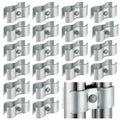 20 Sets 1-3/8 inch Dog Kennel Clamps for OD Round Pipe - size: 20 Sets-1-3/8 inch