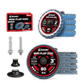 EZARC Zirconia Flap Disc Set, 2 and 3-Inch 80 Grit, 10PCS - size: 80Gr 10P