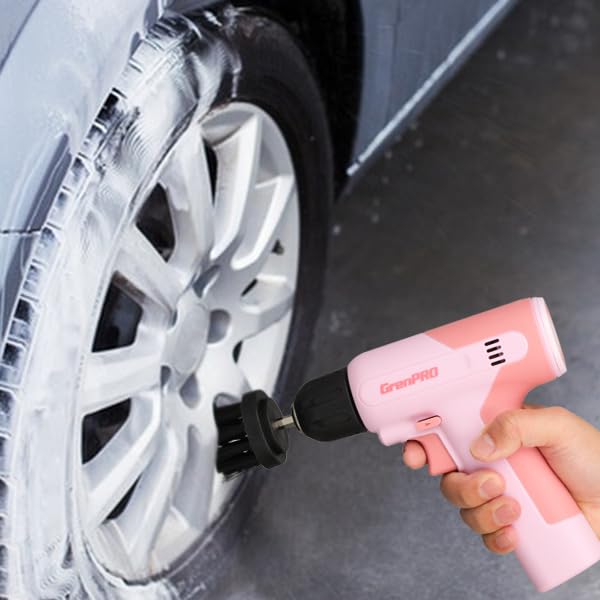 GRENPRO 7.2V Pink Cordless Drill Set for Women with 23-Piece Accessory Kit