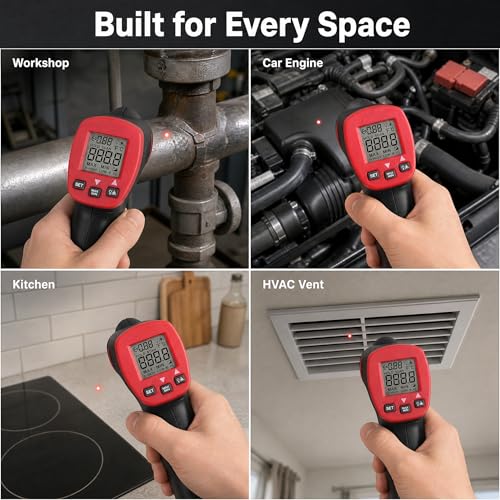 UNI-T UT300S Laser Infrared Thermometer -32℃～400℃Termometro Digital Industrial Non Contact Laser Temperature Meter Gun