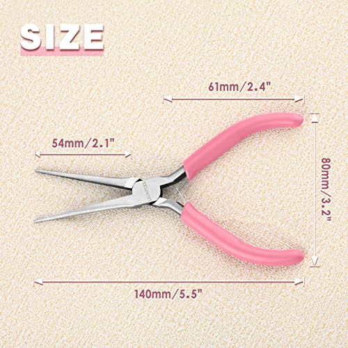 6-Inch Small Needle Nose Pliers for Jewelry Making, Smooth Jaws - style: Needle Nose Pliers