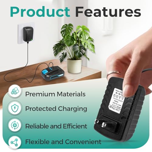 2 Pcs 21V Charger Compatible with Saker Mini Chainsaw Battery SK1804D