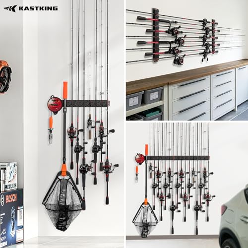 KastKing GravityLock V8 & V9 Fishing Rod Holder, Holds 17 Fishing Rods - color: V8 & V9 2-pack (store 17 combos)