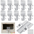 10 Pack Drywall Repair Clips, 1/2 Inch Drywall Patch Clips, with 20 Screws