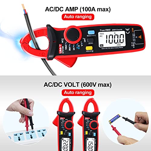 UNI-T UT210e Digital Clamp Meter Multimeter - size: UT210e clamp meter (ac/dc)