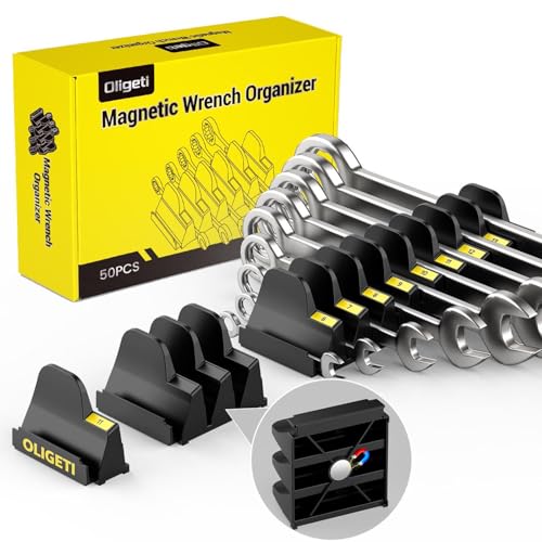 50pcs Magnetic Modular Wrench Organizer for Tool Box
