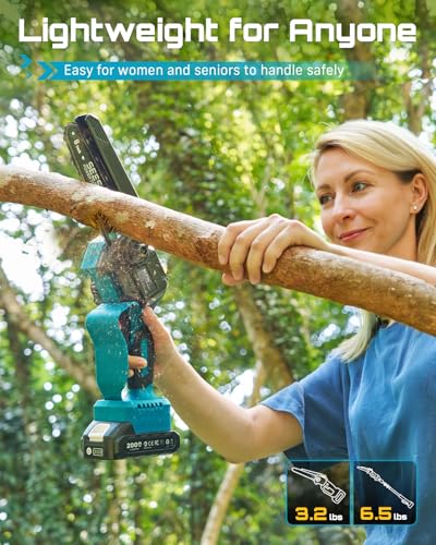SEESII 2-in-1 Electric Pole Saws for Tree Trimming - color: Blue