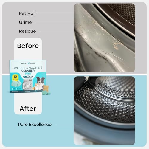 Uproot Clean Washing Machine Cleaning Tablets for Pet Owners, 24 Pack - style: Pro