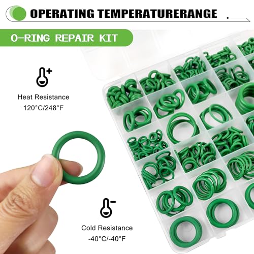 O Rings O-Ring Assortment Kit 36 Metric SAE Sizes for Auto AC Repair - style: 36 Size/595 Pcs