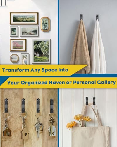 Uniclife 188 Pcs Picture Hanging Kit, 10 lb, 20 lb, 30 lb, 50 lb, 100 lb Heavy Duty Picture Hangers for Drywall & Wood, Picture Hanging Hooks, Frame Hooks for Hanging Photos Mirrors Paintings, Black - size: 188 Pcs, style: Black