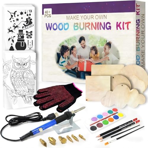 ACRSIKR Gifts for Teen, Teenagers Boy Girl Wood Burning Kit Christmas Gift - color: Blue