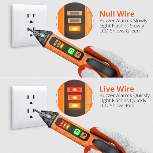 Proster Non-Contact Voltage Tester Pen Adjustable 12-1000V/48-1000V