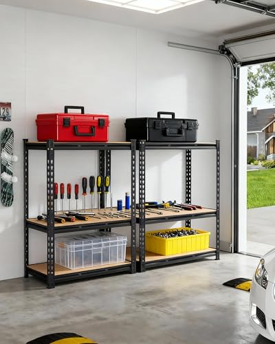 36x24x36 Heavy Duty Garage Storage Shelves,3-Tier Metal Shelving Units - size: 36x24x36