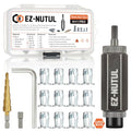 Jack nut Installation Tool Set Hand Thread Insert Jacknuts with Tool Kit - size: 1/4-12PCS With Tool