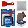 MaxPatch® Drywall Repair Kit, 4-Piece Set – Includes Self-Adhesive Aluminum Patch, 8 oz Spackle, 100% Recycled 3" Putty Knife, and Sanding Sponge – Multi-Purpose Wall Repair for Drywall, Plaster
