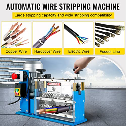 VEVOR Electric Wire Stripping Machine 0.06"-1.5" Automatic Wire Stripper