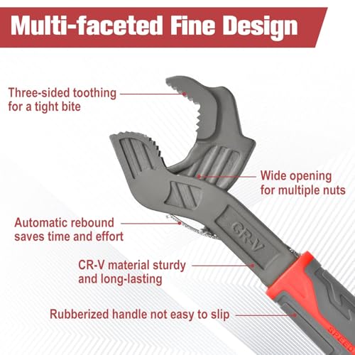 10" Self Adjusting Wrench 0.59"-1.38"(15-35MM) Wrench Pipe - size: 10"