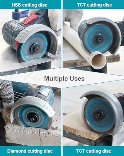 3 Inch Compact Circular Saw Blade Set, Multi-Material Cut for Wood, Plastic, Metal, Concrete Cutting, 10mm Arbor - 5 Pack - size: Set 3