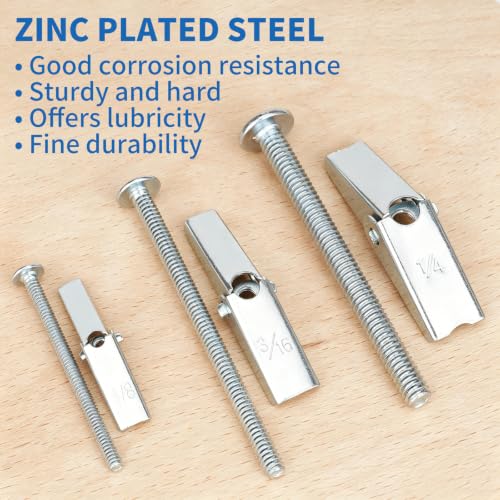 50pcs 1/8 Inch Hollow Wall Anchors for Drywall Ceiling - size: 1/8 Inch