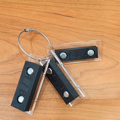 Trim Reveal Tool, carpentry tools for marking gauge, Finish Carpentry & Woodworking Tool for Accurate Jamb Marking (1/4"+1/8"+3/16") with portable ring