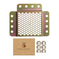 Beehive Picture Hangers | 38 Pcs Picture Hanging Hardware Kit | Fully Adjustable | for Wood Frames and Canvases on Drywall | 35 lb Capacity | Hangs 3 Frames - size: 6 Pack (Max), style: For hanging wood frames, canvases and artwork in homes, offices, art