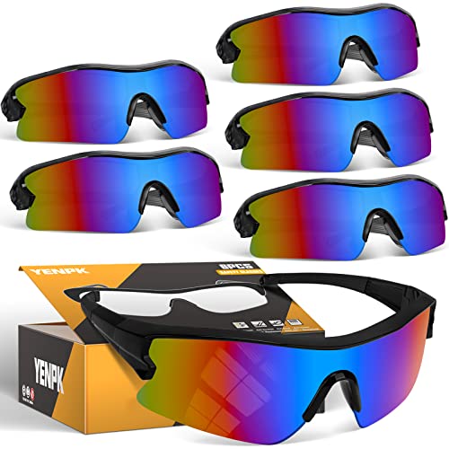 Safety Glasses for Men, Anti Scratch & UV Protection Work Glasses - color: 6pack-multicolor