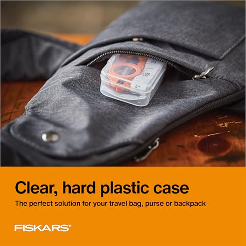 Fiskars 27-Piece Travel Sewing Kit, 39" Measuring Tape, Orange - size: (Pack of 1)