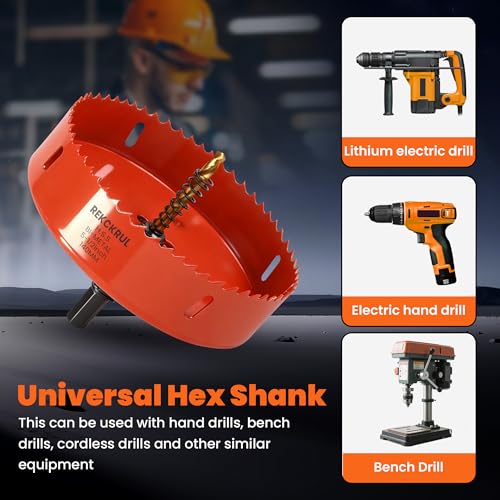 (152mm | 6 Inch) HSS M42 with 8% Cobalt Bi-Metal Hole Saw - size: 152mm | 6 Inch