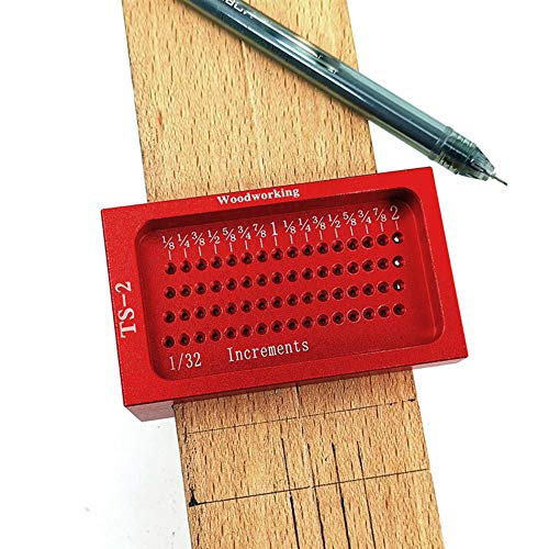 TS 2 Woodworking Ruler, Cross Calibration Ruler, Saddle Square Marking Gauge Woodworking T Type Scribing Marking Gauge Linear Measurement Tool