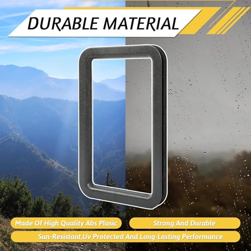 KUAFU Plastic (ABS) Entry Door Window Frame RV Trailer Camper Universal