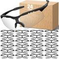 OXG Safety Glasses for Men Women, ANSI Z87 UV Protection Protective Eyewear - color: 24p-clear