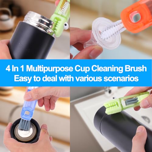 XANGNIER 4 in 1 Cup Lid Gap Cleaning Brush Kit,3 Pack - color: 4 in 1 Cup Lid Cleaning Brush-3 Pack