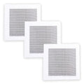 3 Pcs 4 Inch Wall Patch Repair, Drywall Repair Patch Self Adhesive Drywall Patch and Fiberglass Repair Kit, Heavy Duty Dry Wall Hole Repair Patch for Drywall Plasterboard (4 x 4 Inch) - size: 4inch*3
