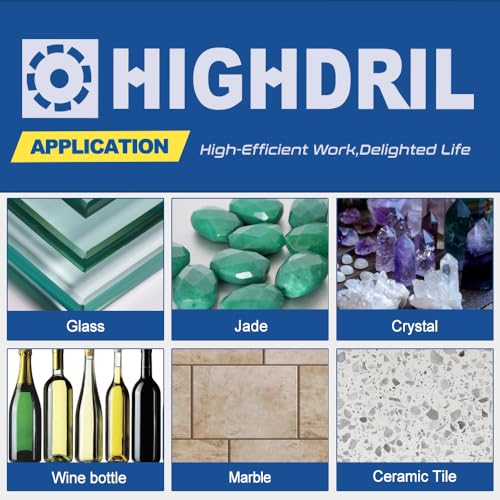 HIGHDRIL Diamond Glass Blade 3" 75mm x Arbor 3/8" 10mm - 4pcs Angle Grinder Cutting Disc for Cutting Glass Marble Tile Jade Crystal Wine Bottle - size: Diamond Glass Blade