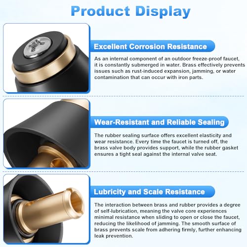 Replacement for Arrowhead Faucet Stem Hose Bib Assembly Repair Kit PK2016 - size: 1 Pack