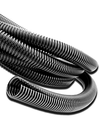 Cable Sleeve 100 Ft x 1/2" Split Loom Tube Polyethylene Black Cable Protector - color: 100 Ft, size: 1/2"