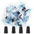 100 Pairs Black Foam Ear Plugs, 33dB NRR, Individually Wrapped - color: Black