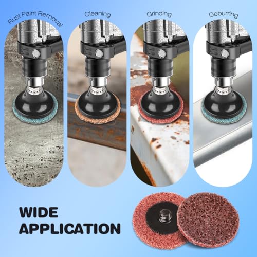 93PCS 2inch Die Grinder Sanding Disc Quick Change Surface Conditioning Tool