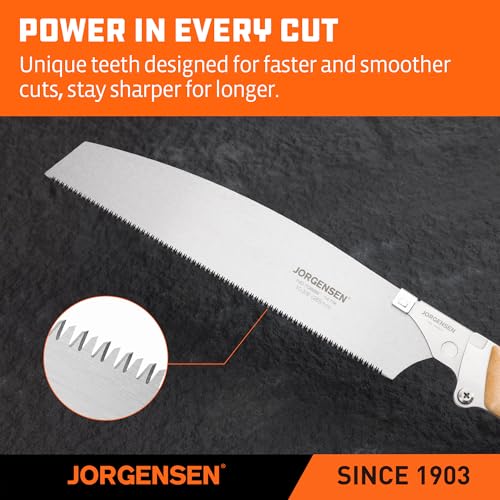 JORGENSEN KATABA 10-3/8 Inch Japanese Pull Saw with SK5 Blade
