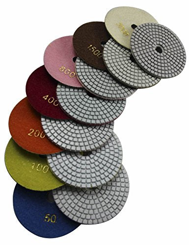 3 inch Wet Diamond Polishing Pads to Polish Granite Stone Marble Concrete Travertine Terrazo - size: 3 Inch