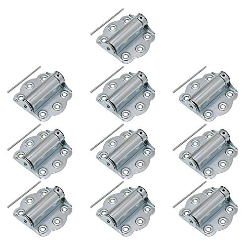 Litepak Adjustable Screen Door Hinge Professional Grade Hardware Self-Closing Easy Install (10 Pack, Zinc Plated) - color: Zinc Plated, size: 10 Pack