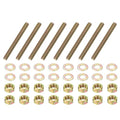 PATIKIL 5/16" x 2-3/4" Color Zinc Fully All Thread Rod, 8 Pcs Carbon Steel Long Threaded Screw Stud Bolts for Furniture Garden Mounting Assembly Fastening - size: 5/16" x 2-3/4"